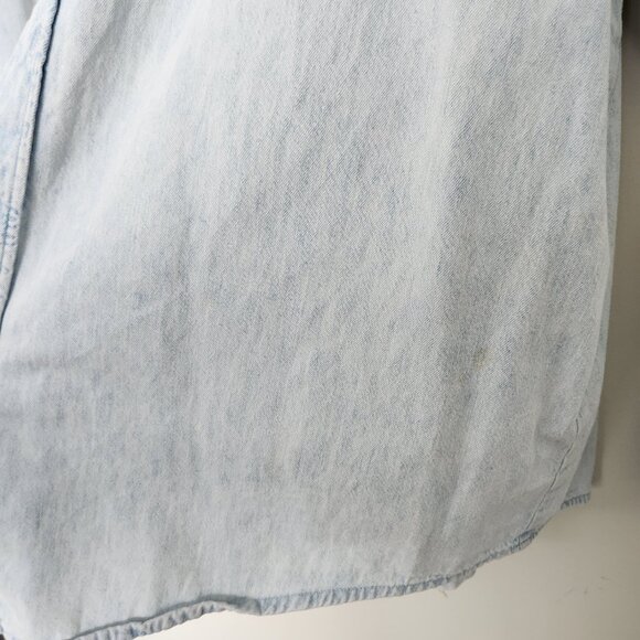 Harley Davidson Cotton Denim Shirt Vintage Mens XL Light Blue Motorcycle Biker - Picture 5 of 8